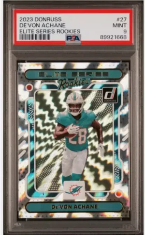 2023 Panini Donruss - The Elite Series Rookies #27 De'Von Achane (RC) front